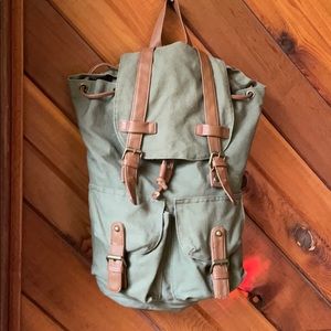 Olive Green Mossimo Supply Canvas Backpack